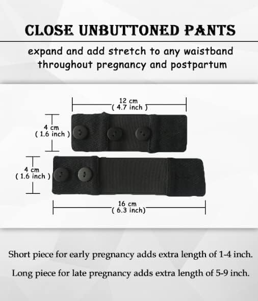 KUNINDOME - Combinación de extensores de camisas para maternidad y...