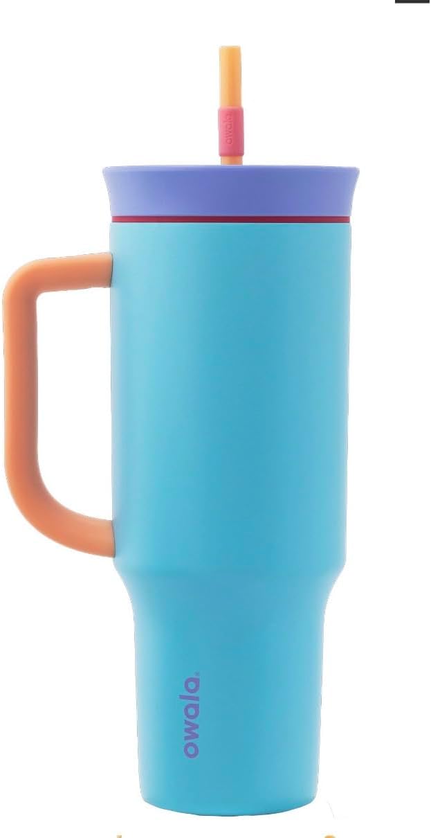 Owala 40 onzas. Vaso de viaje aislado de acero inoxidable de triple...
