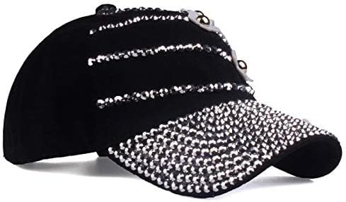 LUCKYBUNNY Gorra de béisbol con flor para mujer, estilo vintage, aj...