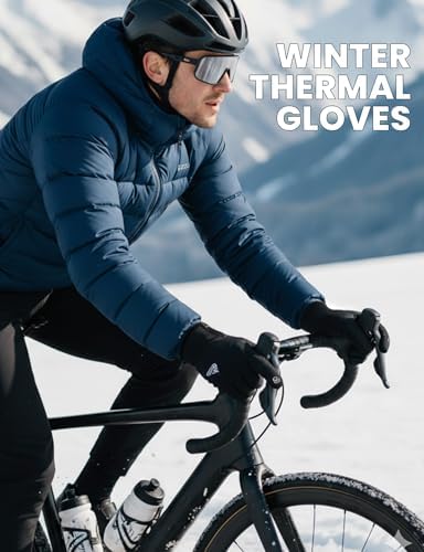 AURUZA - Guantes de invierno con cremallera para hombre y mujer, gu...