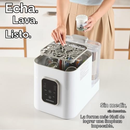 AURAKICH Paquete de lavadora de biberones + 240 tabletas de detergente