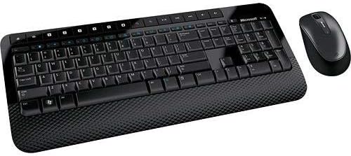 Microsoft Escritorio inalámbrico 2000, negro - Combo de teclado y m...