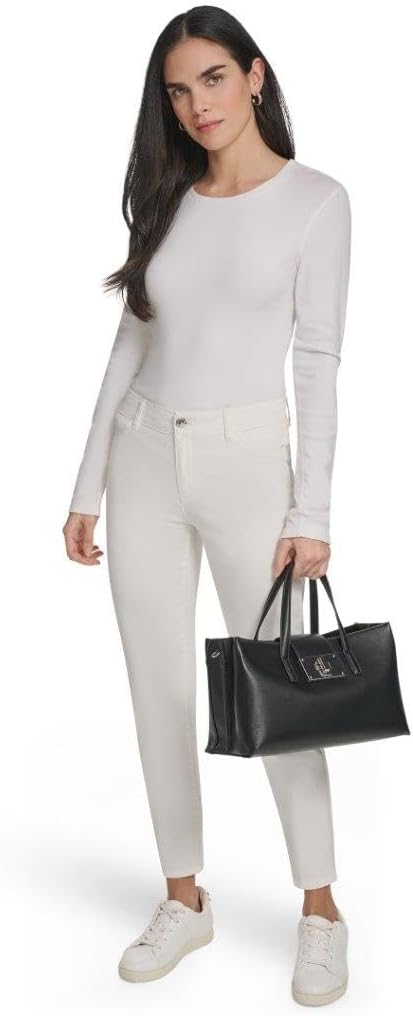 Calvin Klein Saige - Bolso con triple compartimento, color negro y...