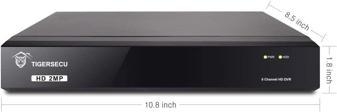 TIGERSECU Grabadora de seguridad DVR Super HD 1080P de 8 canales co...