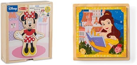 Melissa &amp; Doug Disney Paquete: Rompecabezas de vestir Minnie Mo...