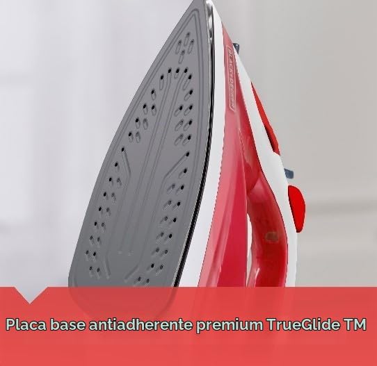 BLACK+DECKER Plancha compacta de control variable, suela antiadhere...
