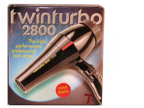 Turbo Power Twinturbo 2800 Coldmatic - Secador de pelo, color negro...