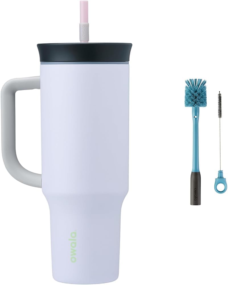 Owala Vaso de viaje aislado de acero inoxidable de triple capa con...