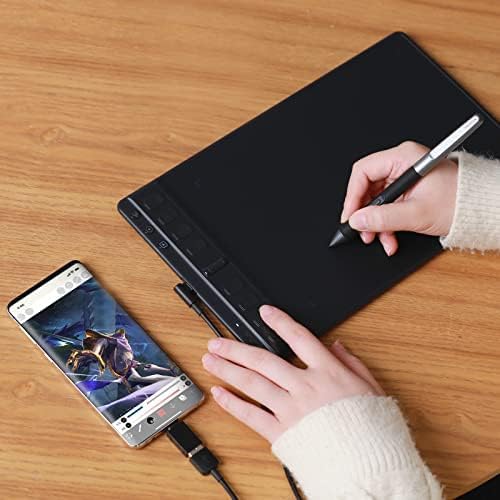 HUION Inspiroy 2 Tableta de dibujo mediana con rueda de desplazamie...