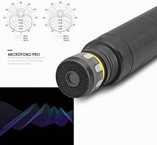 MicrocKing Sistema de micrófono inalámbrico, con 4 micrófonos de ma...