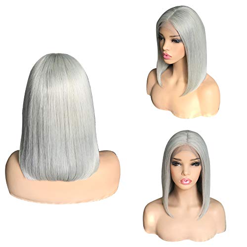 Smartinnov - Peluca de cabello humano, sin pegamento #613 rubio Bob...