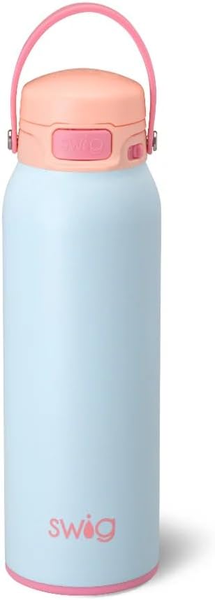 Swig Life Botella de agua EZ Fill de 32 onzas con aislamiento, a pr...