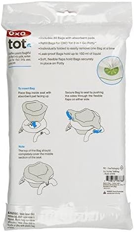 OXO Tot 2 en 1 Go - Bolsas de repuesto para orinales, 60 unidades