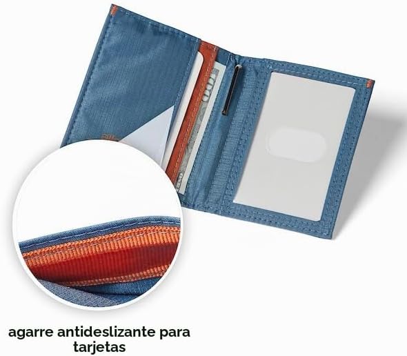 Allett Cartera híbrida para tarjetas, nailon, bloqueo RFID, diseño...