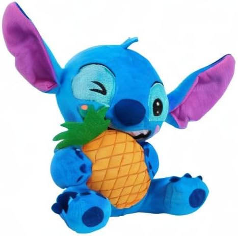 Disney Stitch - Peluche pequeño de Stitch y piña, animal de peluche...