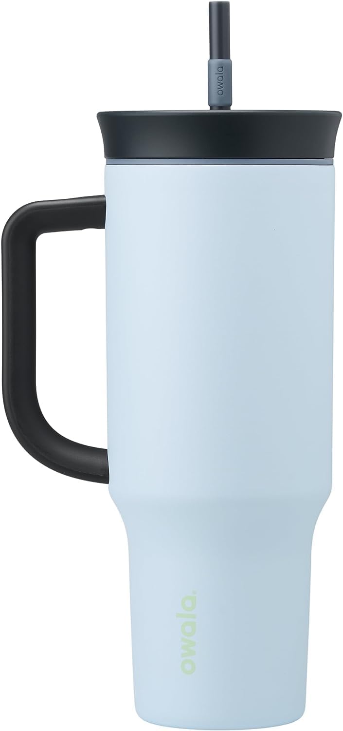 Owala - Vaso de viaje aislado de acero inoxidable de triple capa co...