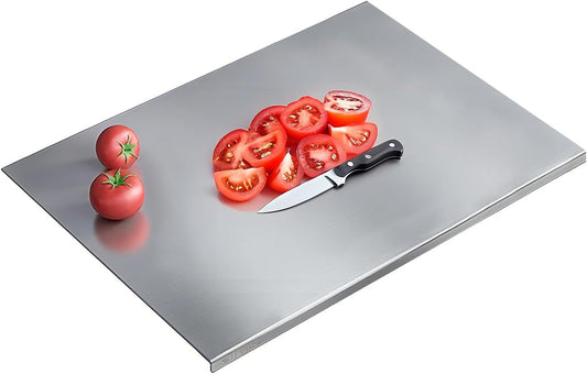 Tabla de cortar de acero inoxidable 304 - Tabla de cortar de cocina...