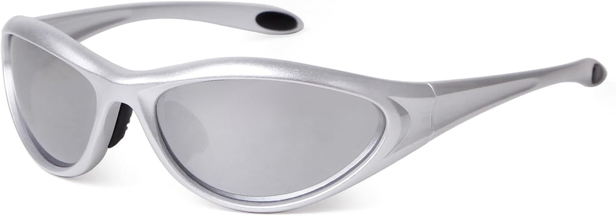 ADE WU Gafas de sol Y2K Rave de moda envolventes gafas de sol depor...