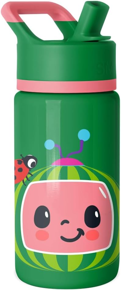 Simple Modern Kids Summit - Botella de agua con tapa con pajilla, C...