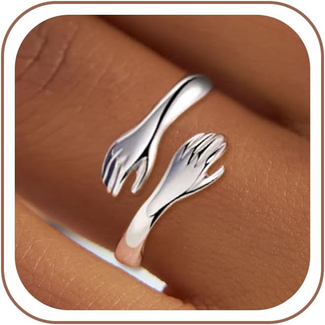 C-leen Anillo de Abrazo para Mujeres y Adolescentes, Anillo Ajustab...