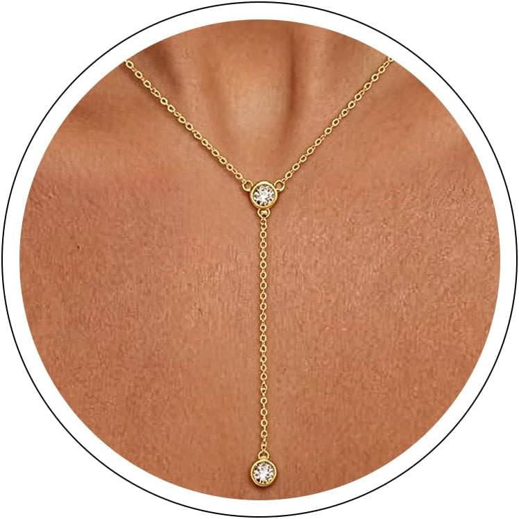 NECOCY - Collares delicados chapados en oro de 14k\/plata con circo...
