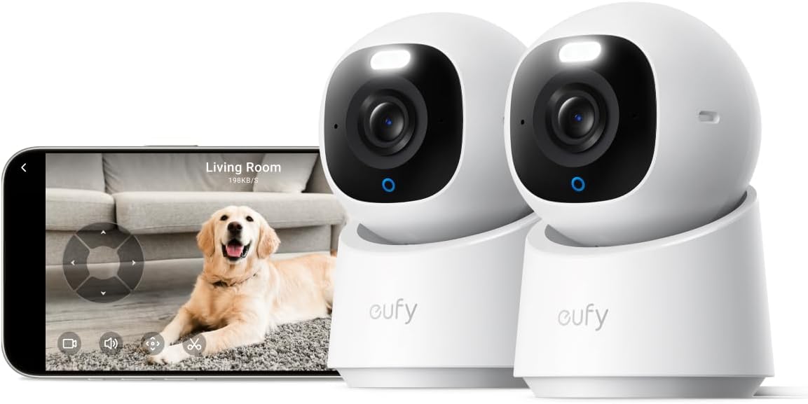 eufy Indoor Cam E30 Kit de 2 Cámaras, Última Generación, Cámara de...