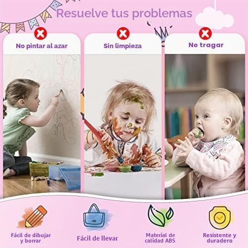 Kikidex - Juguetes para niños de 1 a 3 años, tablero magnético de d...