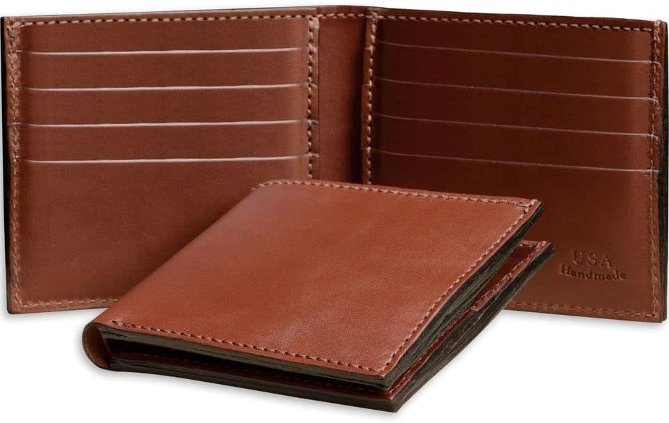 Bullhide Belts Cartera plegable de cuero con brida de plena flor, c...