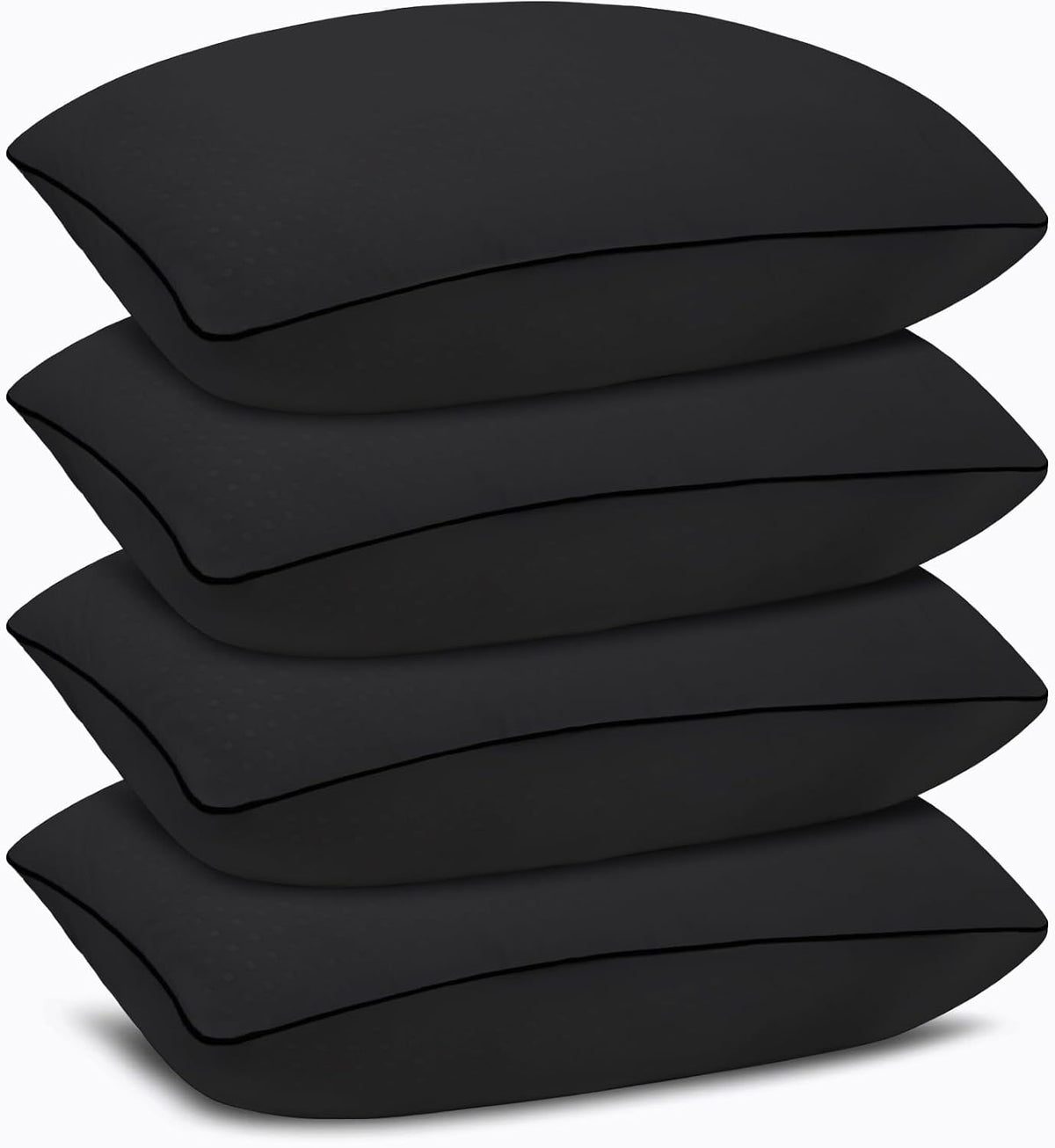 Higoom Almohadas de cama de tamaño estándar para dormir, 4 unidades...