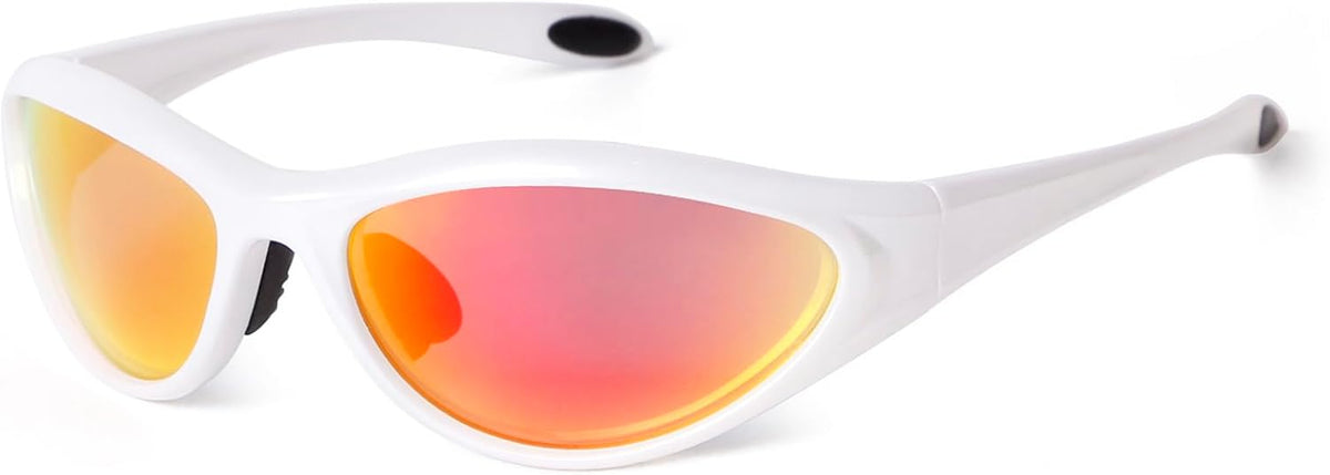 ADE WU Gafas de sol Y2K Rave de moda envolventes gafas de sol depor...