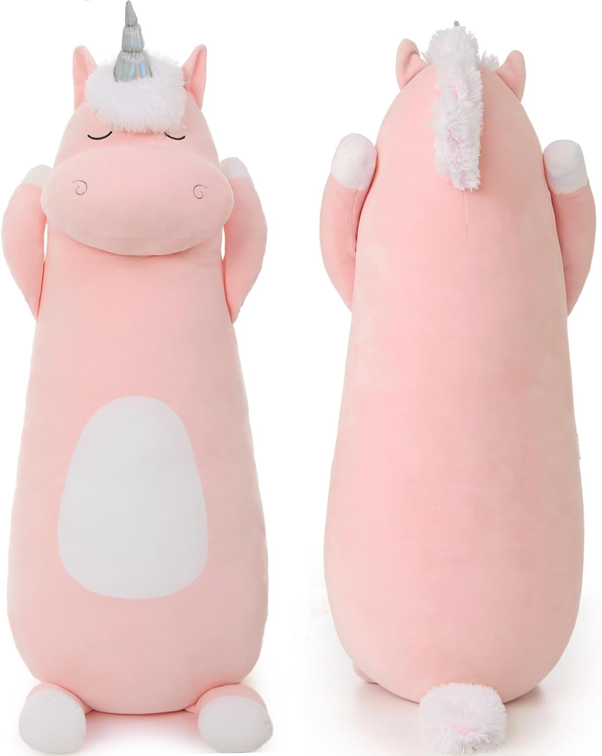 MorisMos Almohada Corporal Gigante de Unicornio de Peluche para Niñ...
