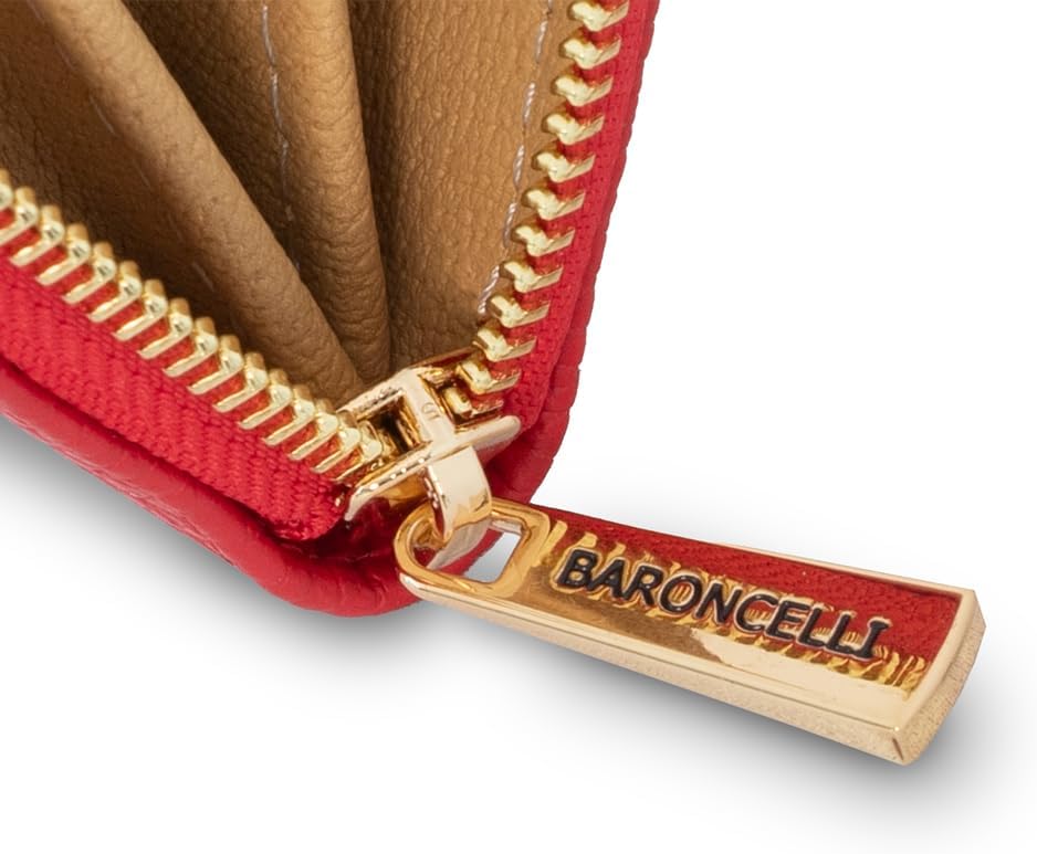 Baroncelli Carteras de cuero para mujer, tamaño mediano, fabricadas...