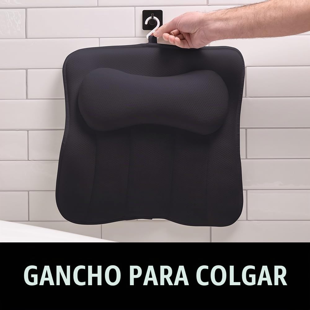 GORILLA GRIP Almohada de Baño para Tina con Potentes Ventosas, Almo...