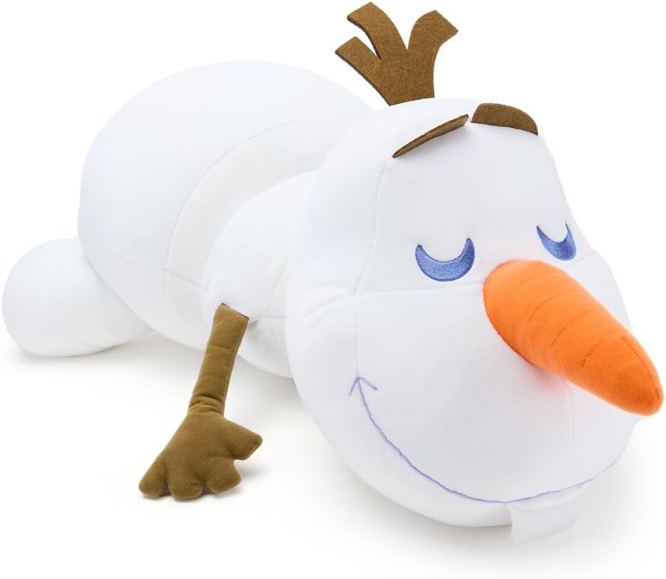 DISNEY STORE Peluche oficial de Olaf Cuddleez, juguete súper suave...
