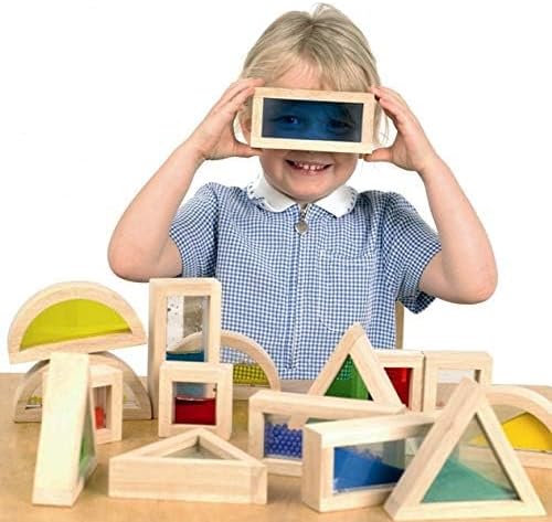 Grandes bloques de madera para niños pequeños de 16 piezas, bloques...