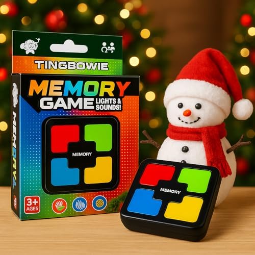 tingbowie Juego de memoria iluminado, juguete electrónico de mano,...
