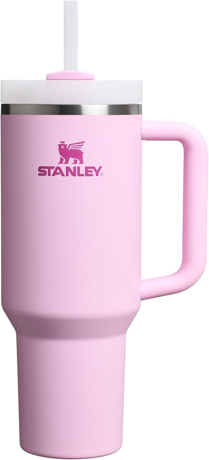 Stanley Quencher H2.0 - Vaso de acero inoxidable con asa, pajilla y...