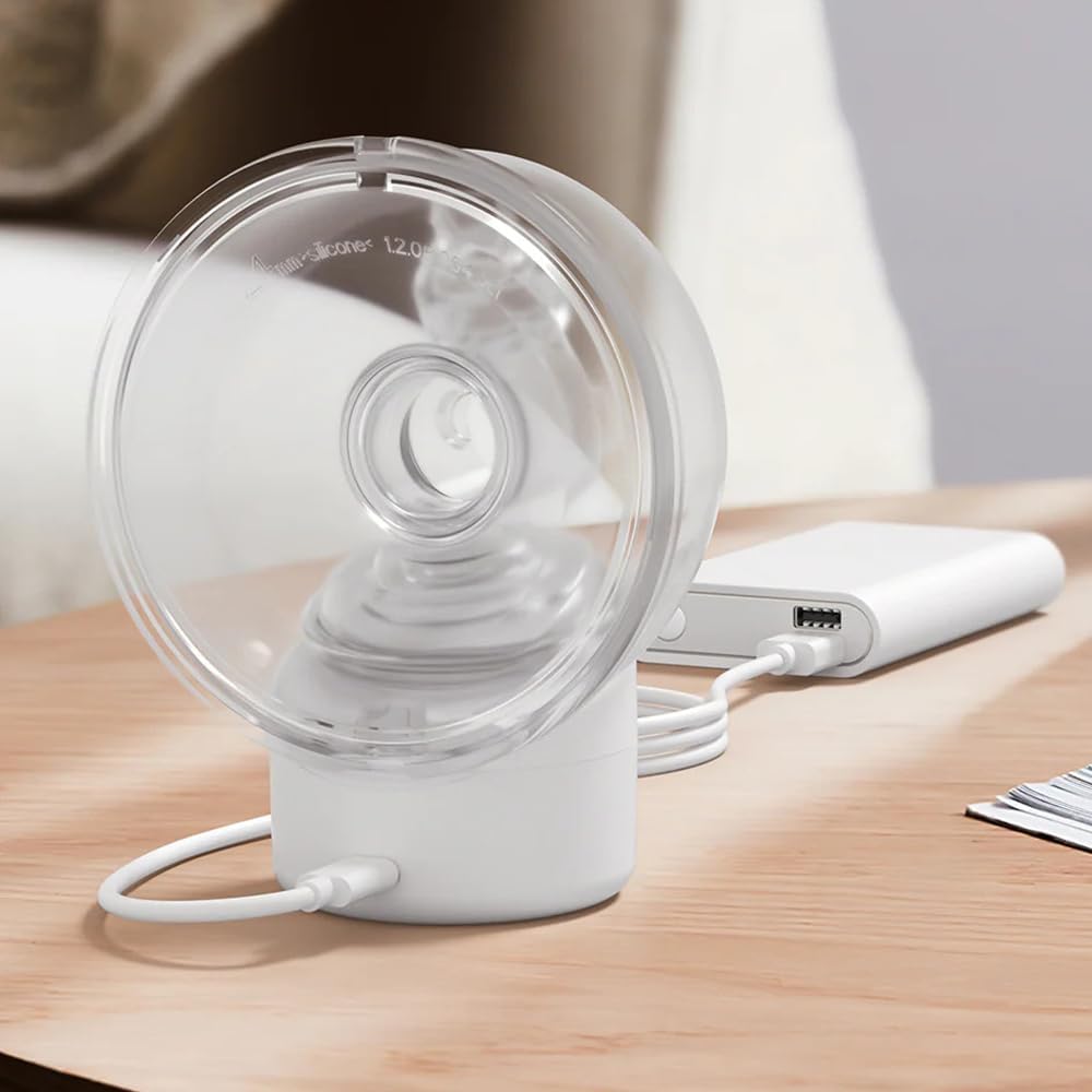Yuemi Extractor de leche eléctrico portátil manos libres, 2 modos,...