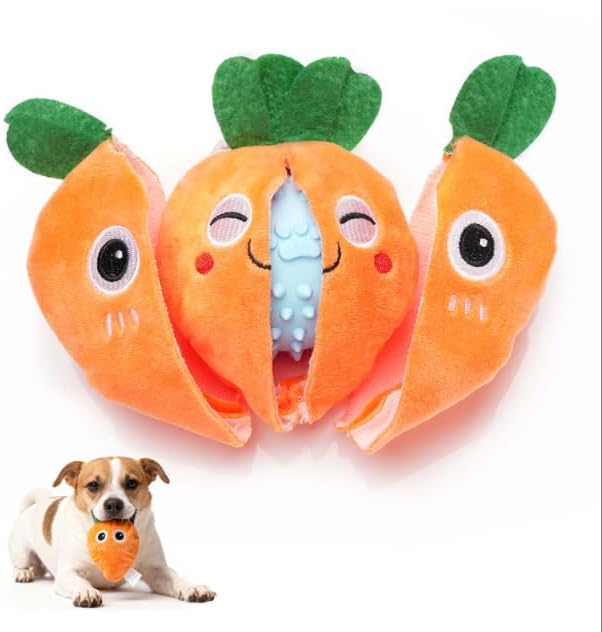 MewaJump - Juguete masticable para perros con pelota, juguete chirr...