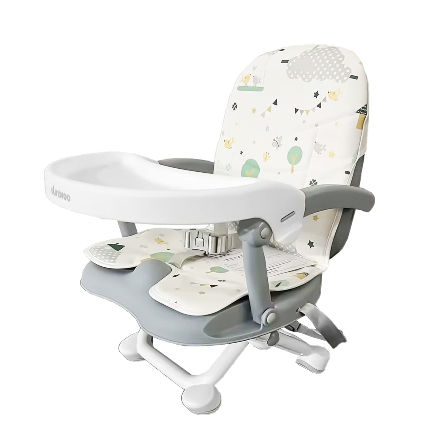 UBRAVOO Asiento elevador para bebé para mesa de comedor con bandeja...
