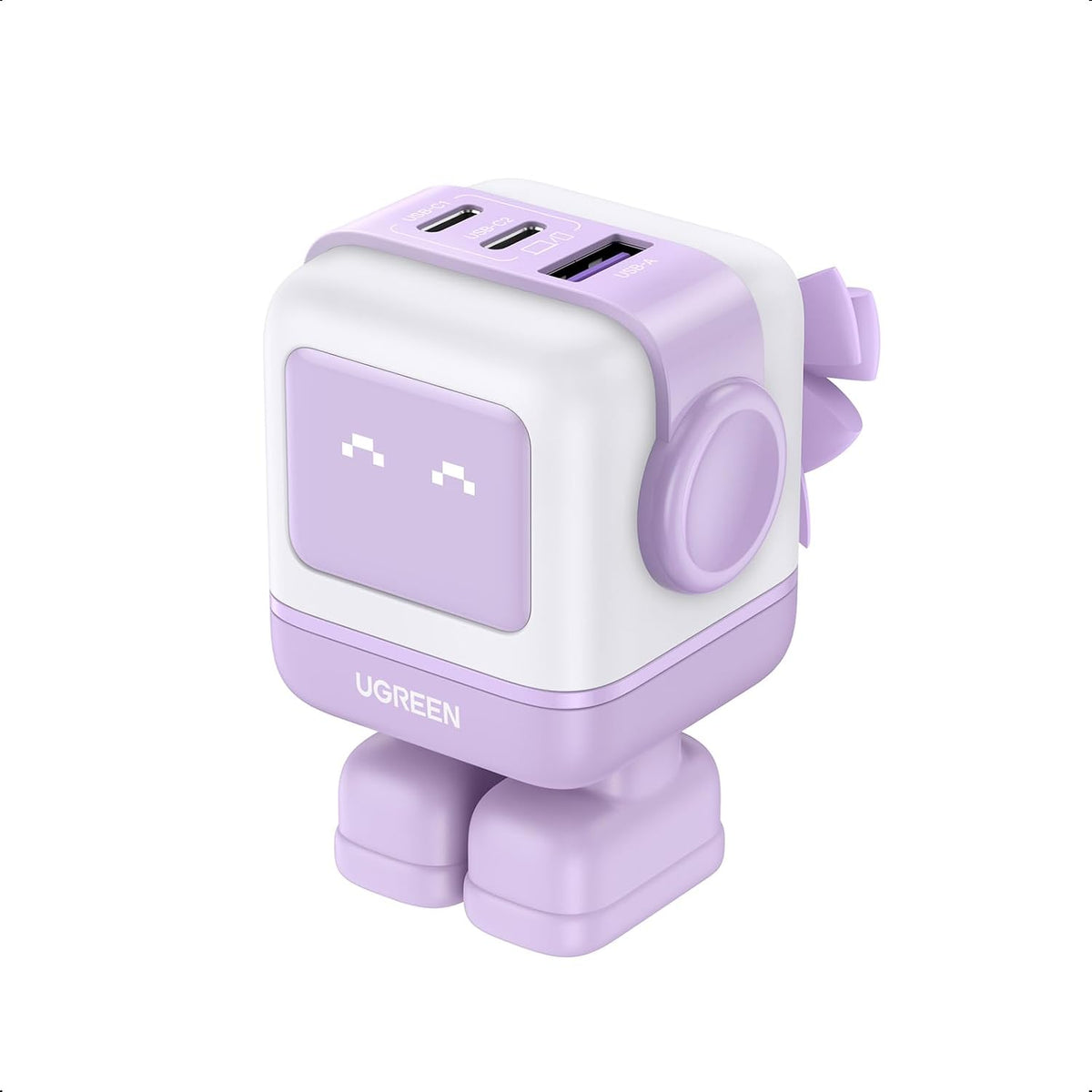 UGREEN Uno 65W Bloque de Cargador USB C, Carga Rápida GaN de 3 Puer...
