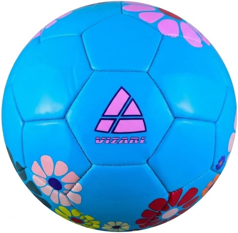 Balón de fútbol Vizari con flores
