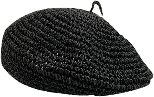 SUNTRADE Boina de punto para mujer, boina de moda francesa, boina d...