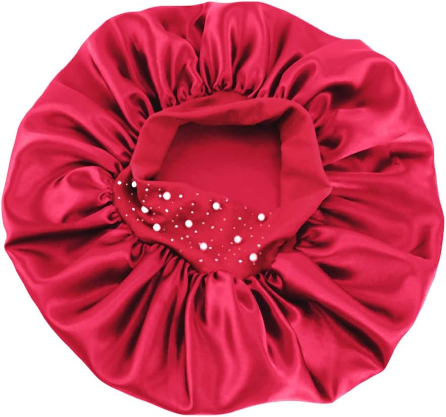 YeeMan Gorro de pelo con perlas brillantes y diamantes de imitación...