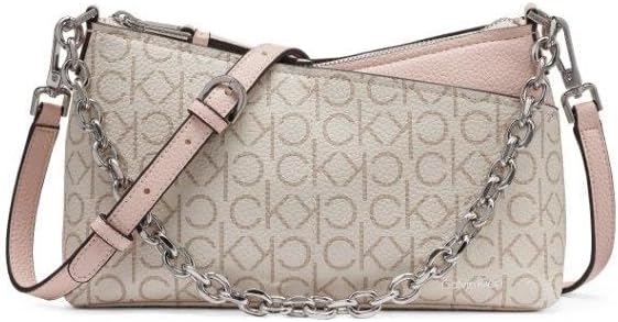 Calvin Klein Zoe Top Zip Chain Crossbody para mujer