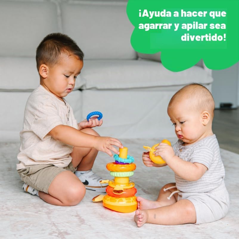 Move2Play, juguete de apilamiento, incluye 7 anillos únicos, desarr...