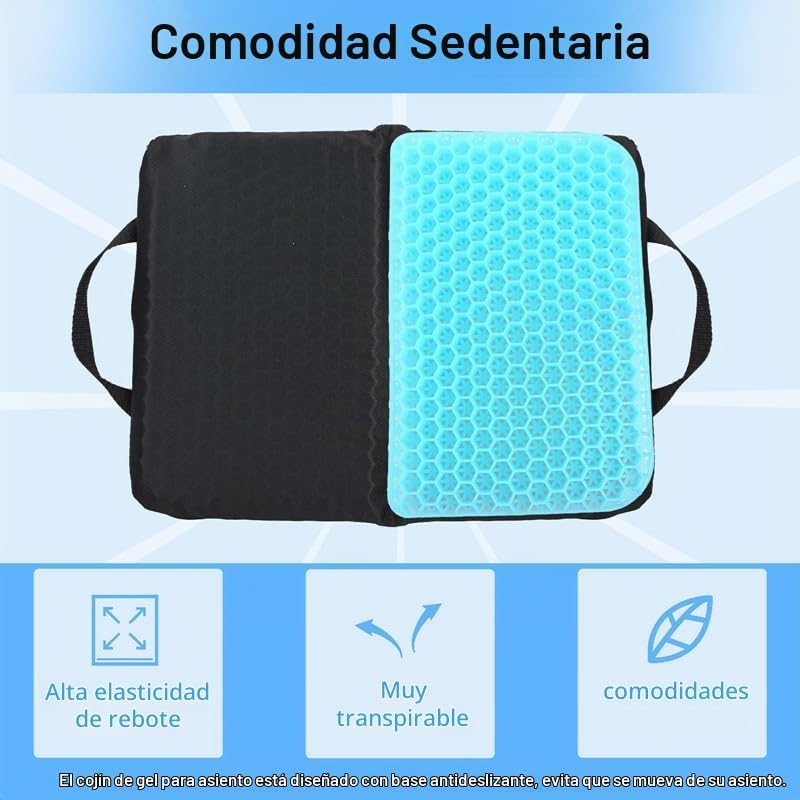 Wllead Nuevo cojín de asiento portátil mejorado de 15.7 x 11.8 pulg...