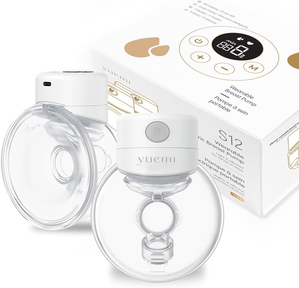Yuemi Extractor de leche eléctrico portátil manos libres, 2 modos,...