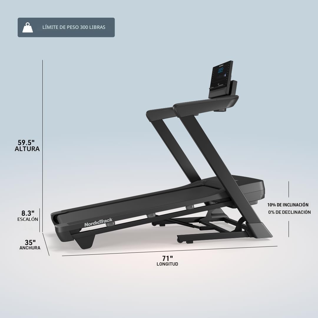 Cintas de correr NordicTrack serie T: T5, T6.5s, T7, T10, T16