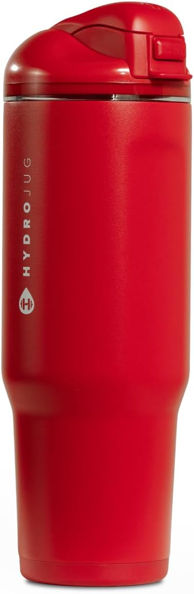 HydroJug Ease2o - Botella de agua con tapa para popote y bebida, ac...